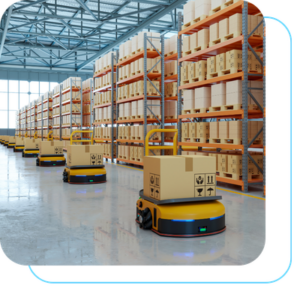 AGV em armazém inteligente